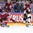 COLOGNE, GERMANY - MAY 16: Germany's Frank Hordler #48 lets a shot go while Latvia's Janis Sprukts #5 defends during preliminary round action at the 2017 IIHF Ice Hockey World Championship. (Photo by Andre Ringuette/HHOF-IIHF Images)

